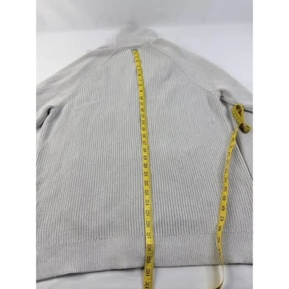 BANANA REPUBLIC Cardigan Sweater Button Shawl Collar Cotton Size XL Gray